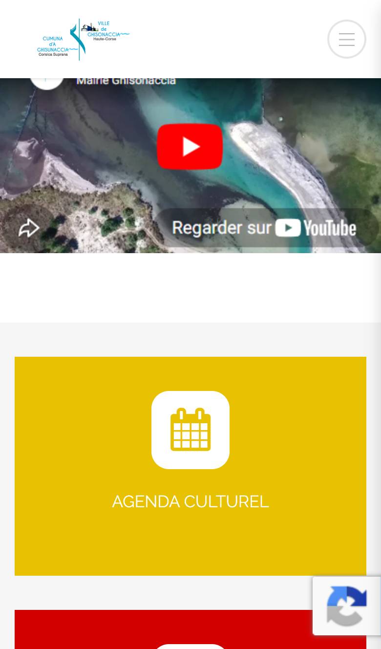 Site Commune de Ghisonaccia — vue mobile